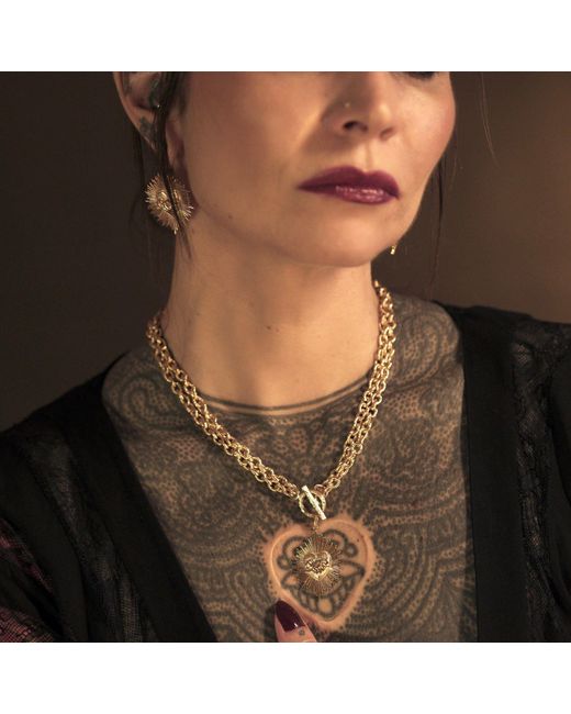 IN CAUDA VENENUM Metallic Vayu Necklace