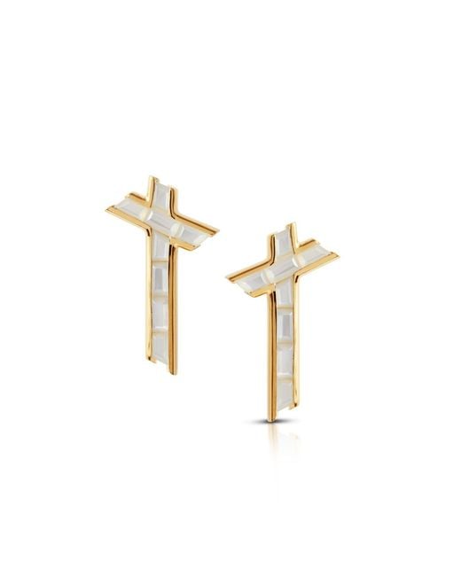 Kasun Metallic Lucky Star Earrings