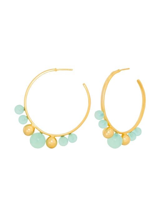 Lavani Jewels Multicolor Elara Aquamarine Earrings