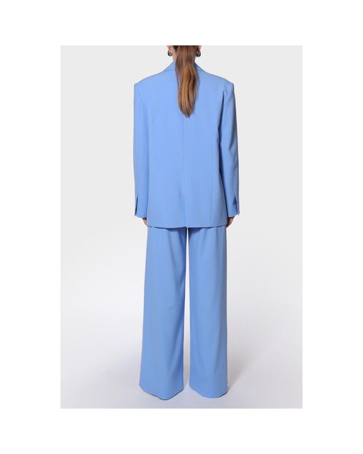 AGGI by HALEWSKI Blue Petra Oversized Double Breasted Blazer
