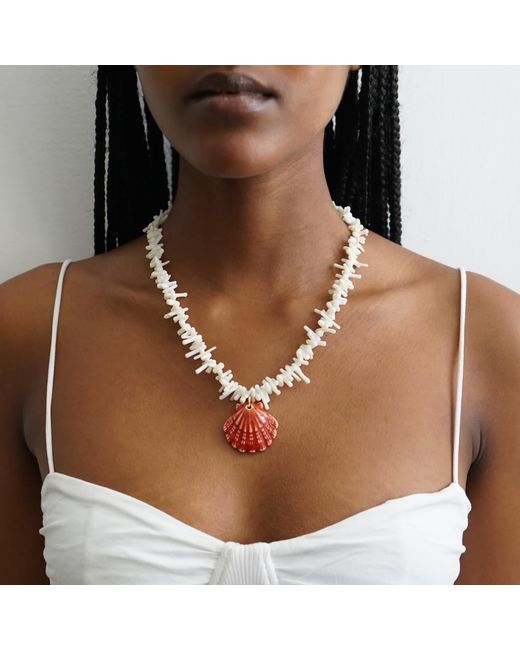 Smilla Brav Metallic Shell Necklace Mia