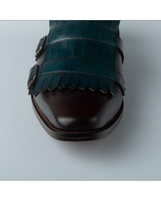 Zasta Studio Blue Mid Night Teel Loafers for men