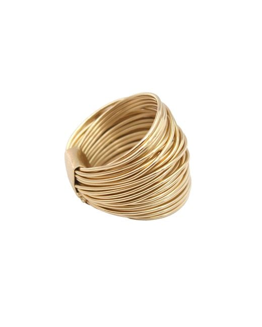 Marcia Moran Metallic Cluster Wire Wrapped Ring