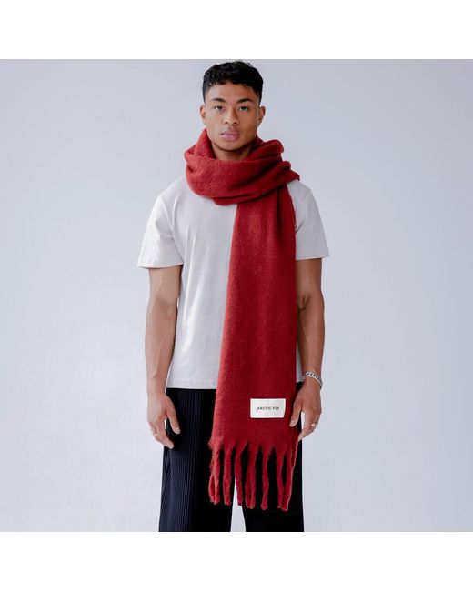Arctic Fox & Co. Red The Reykjavik Scarf Burgundy