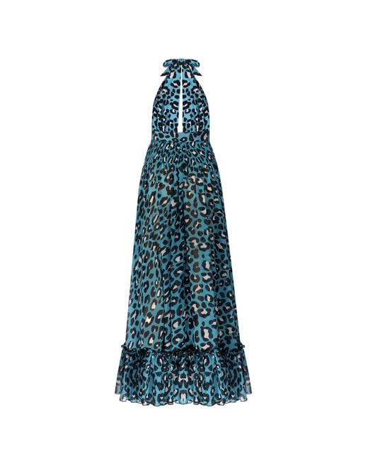 Nur Karaata Blue Saponaria Leo Beach Dress