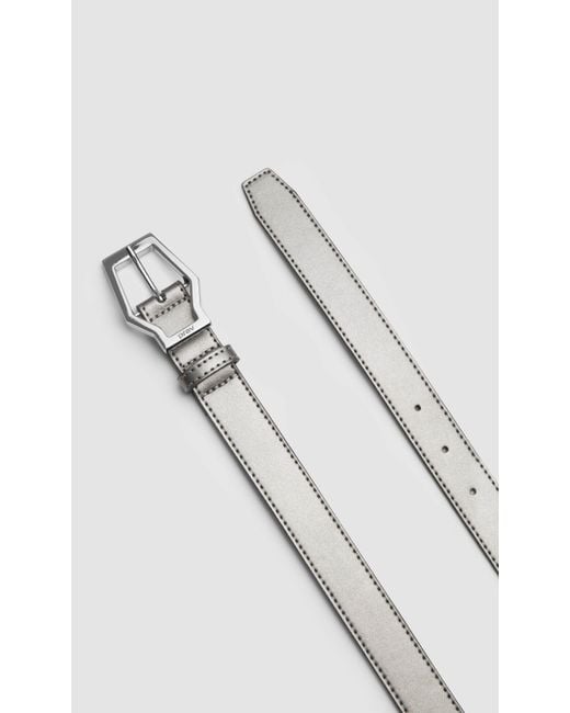 PREVU Gray Karel Belt Midi