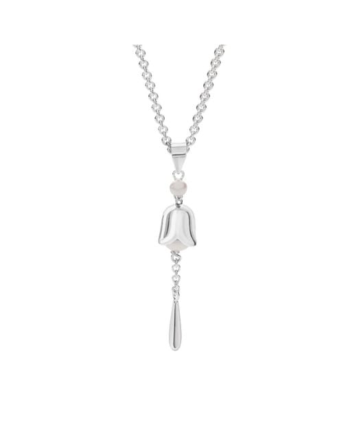 Lucy Quartermaine Metallic Solid Sterling Lily Of The Valley Pendant