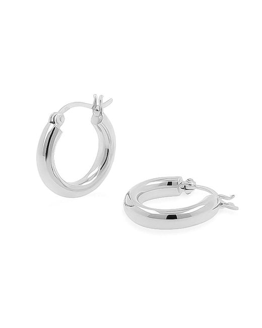 Cote Cache Metallic Creole Chunky Hoop Earrings