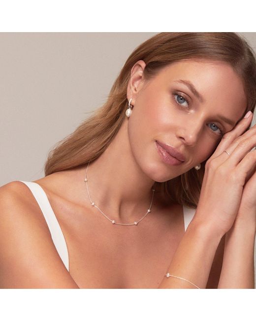 Lily & Roo Metallic Ten Pearl Choker