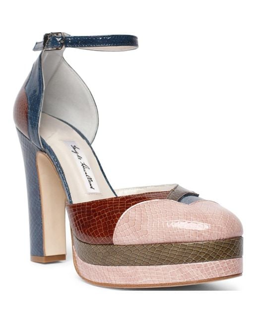 Terry De Havilland Multicolor Lily New York Platform Block Heels