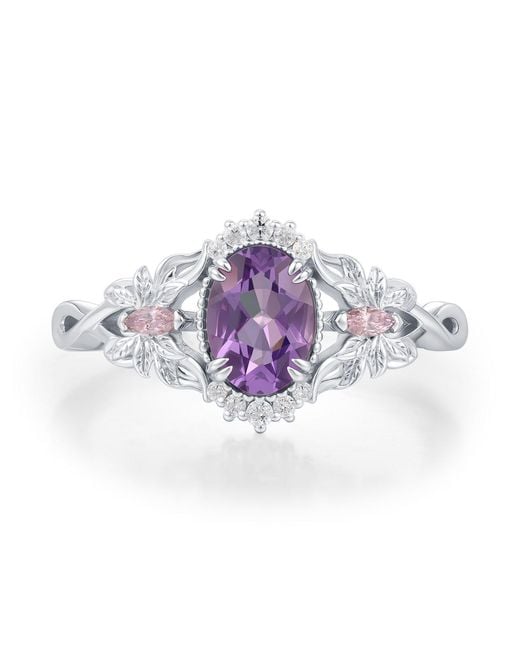Azura Jewelry New York Purple Elaria Amethyst Ring