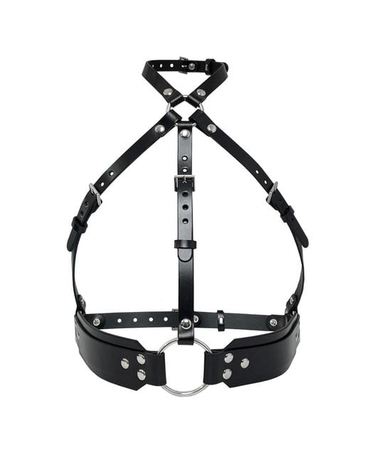 Haute Cuir Black Overbust Leather Harness