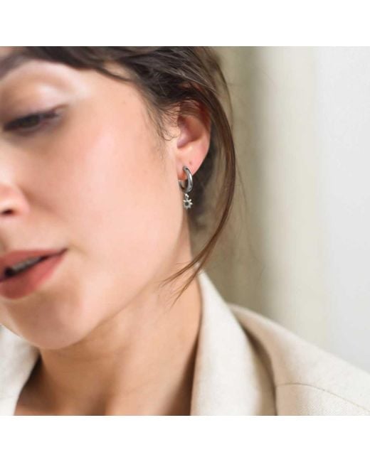 A Weathered Penny Metallic Celestial Hoops