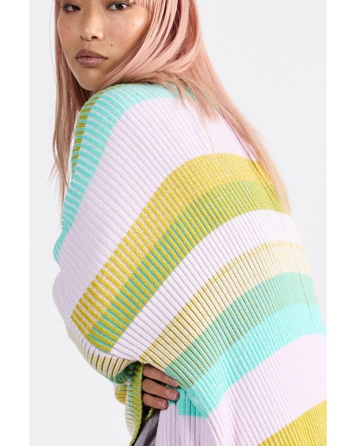 Dref Yellow Eclair Maxi Knit Cardi