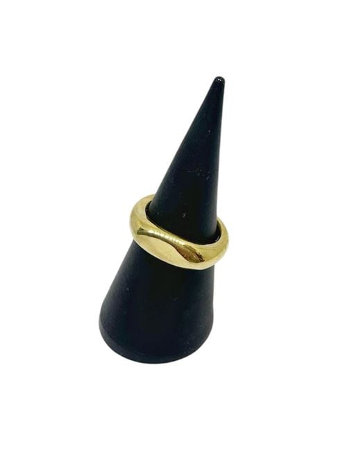 Tg-Jewellery by Tamara Gervasio Yellow Molten Flow Ring – Flash-Plated Sterling