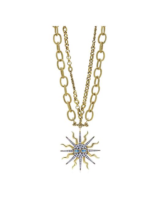 Bayemeyc White Maschera Layered Necklace
