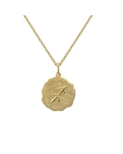 Hye Jane Jewelry Metallic Sagittarius Zodiac Necklace
