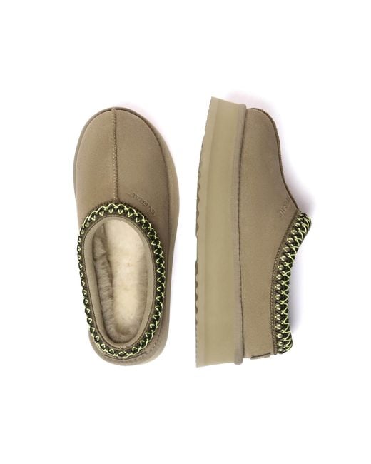EverAu Australia Green Wonga Leather Slippers