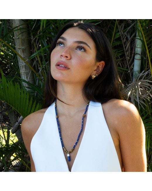 Ebru Jewelry Metallic Chill Pill Beaded Necklace