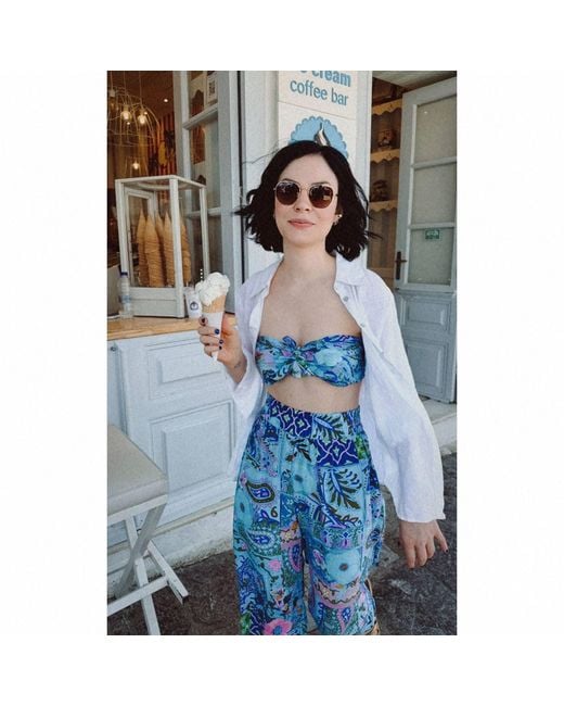 Introvertie VIENNA Blue Silk Scarf