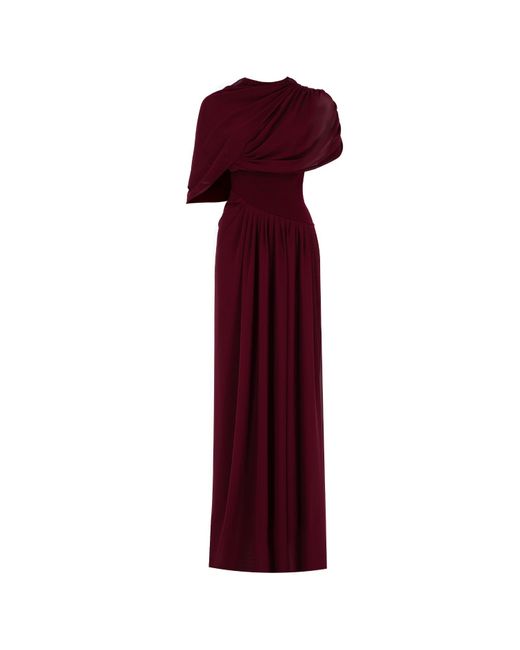 Herfetch Purple Neutrals Maxi Rouge Dress-Burgundy