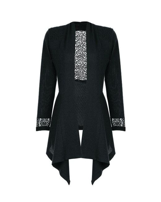 Luna Fashion House Black Tailored Cardigan, Jody