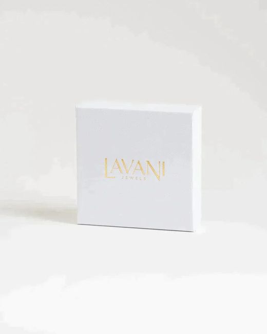 Lavani Jewels White Balance Garnet Earrings
