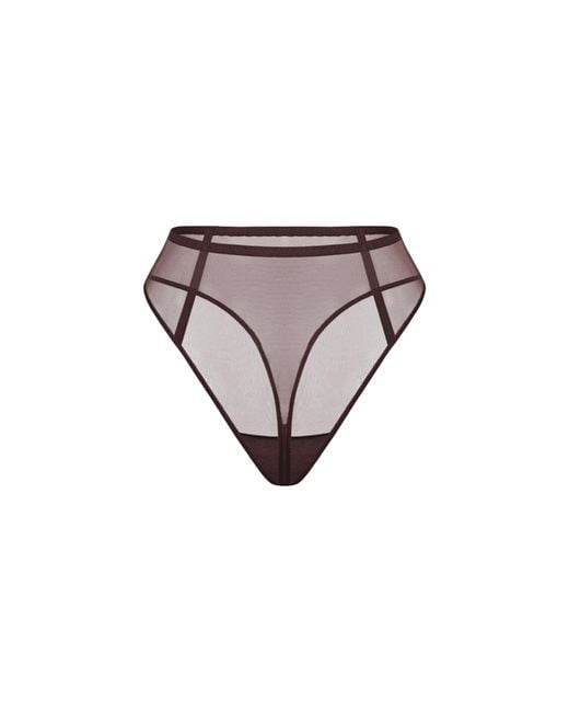 Zhilyova Gray Unnamed Gravity High-Waisted Thong
