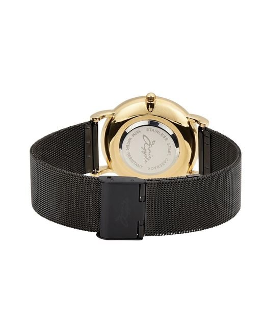 Bermuda Watch Company Black Annie Apple Alore/ Mesh Hairdresser Scissor Hands Watch