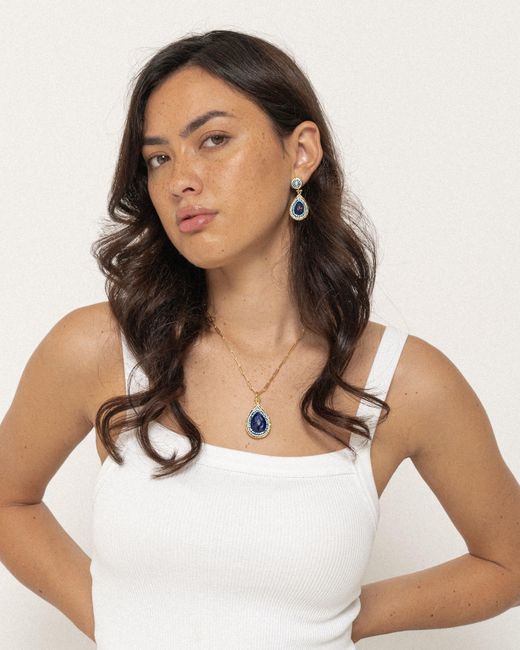 Ornare the Label Blue Helen Necklace