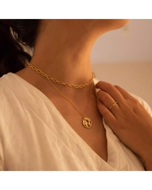 Elk & Bloom Metallic Link Chain Stacking Ring