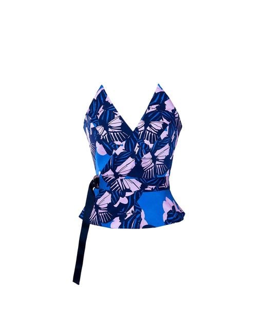 Emma Wallace Blue Marieanne Top