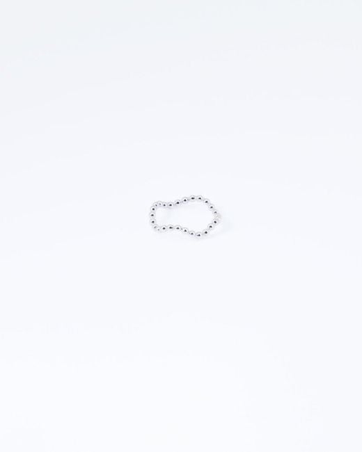 Inari Jewellery White Ebb & Flow Stacking Ring