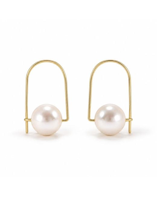 Hye Jane Jewelry Metallic Melo Pearl Threader Earring
