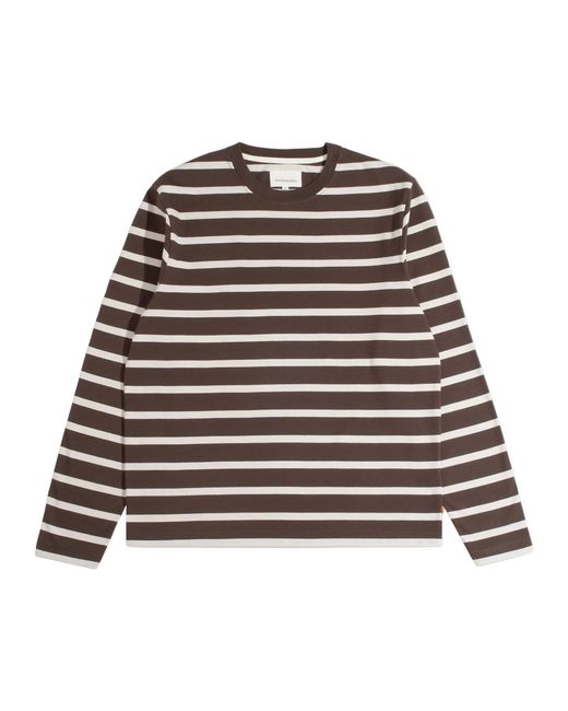 Far Afield Brown Breton Stripe T-Shirt for men