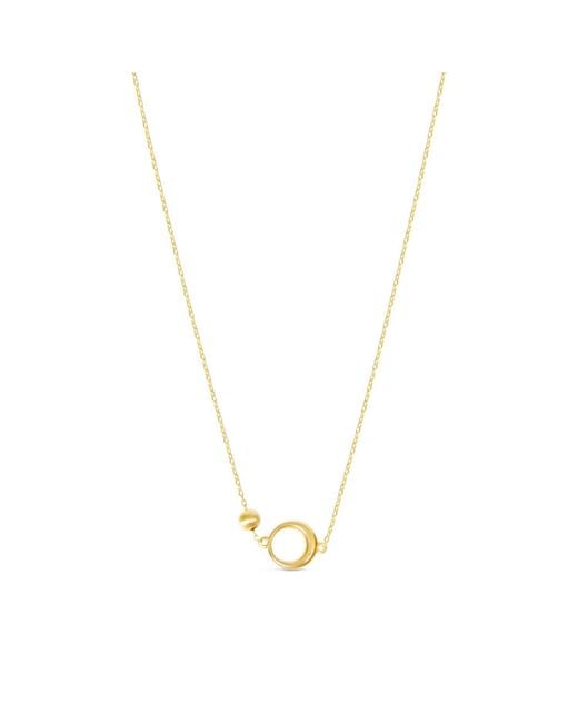 Esterah Metallic Open Circle Necklace