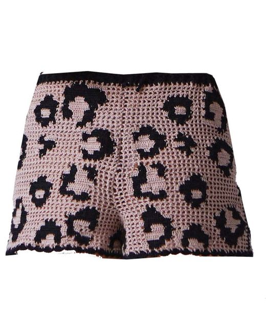 Noblesse Oblige Purple Leopard Shorts