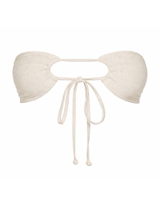 Chaude Swimwear Green Remy Reversable Bikini Top