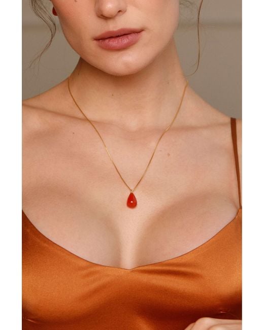 Katy Faye Metallic August Sardonyx Necklace