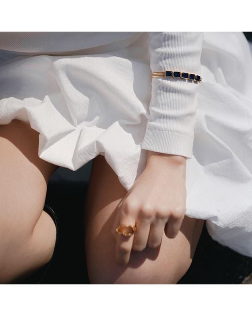 Les Reines Metallic Golden Crêpe