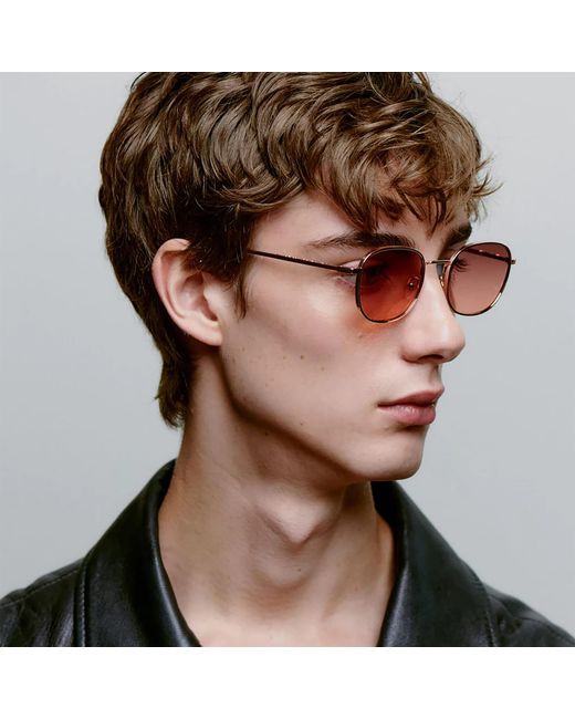 A.Kjærbede Pink Hello Sunglasses Rosegold for men