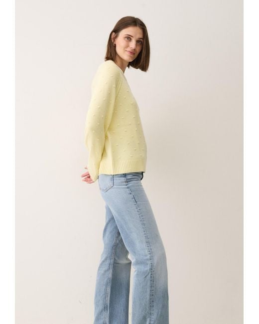 Loop Cashmere Yellow Bobble Sweater