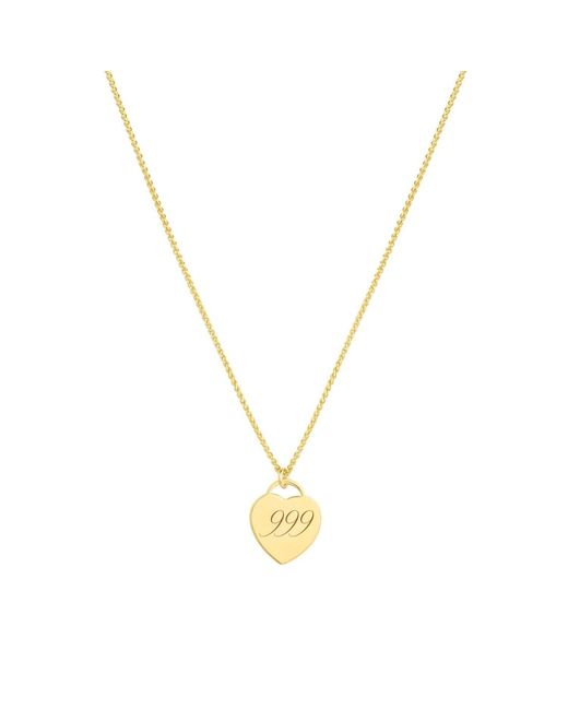 SET & STONES Metallic Alice Angel Numbers Necklace