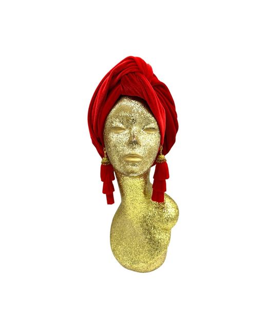 Julia Clancey Red Ruby Swinglette Turban