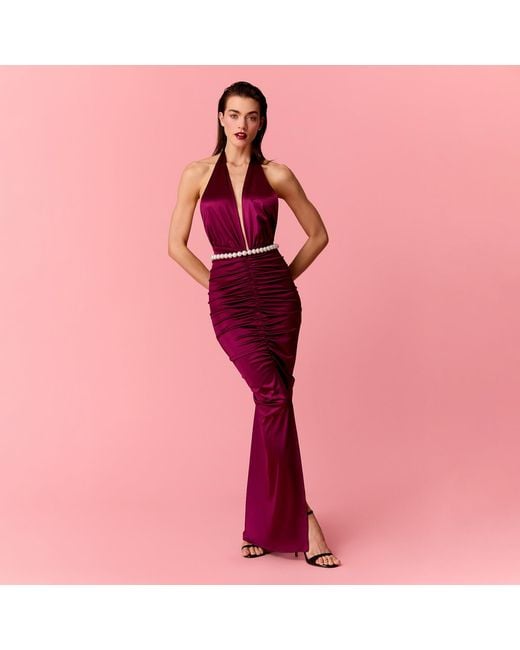 Nur Karaata Red Charlotte Dress