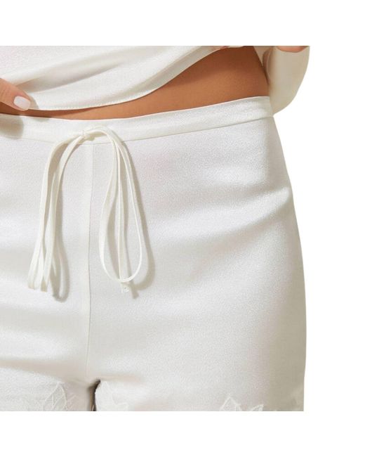 Bocan Couture White Georgia Off Cami And Short Set