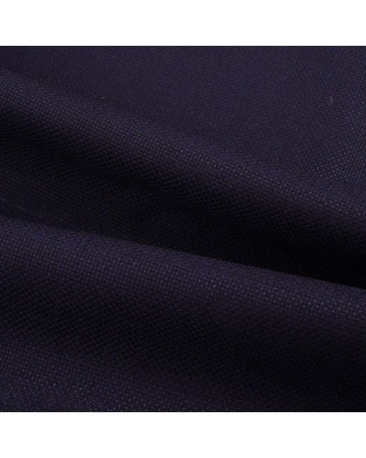 LE COLONEL Blue Midnight Italian Wool Tie for men