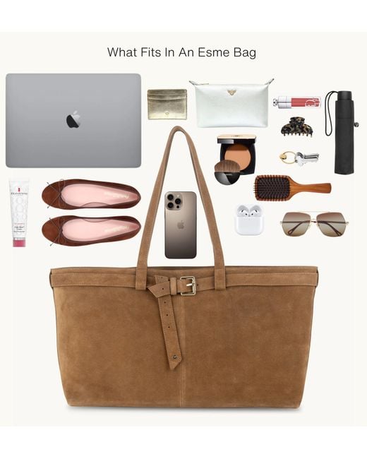 Apatchy London Natural The Esme Raffia Tote Bag With Tan Leather Trim