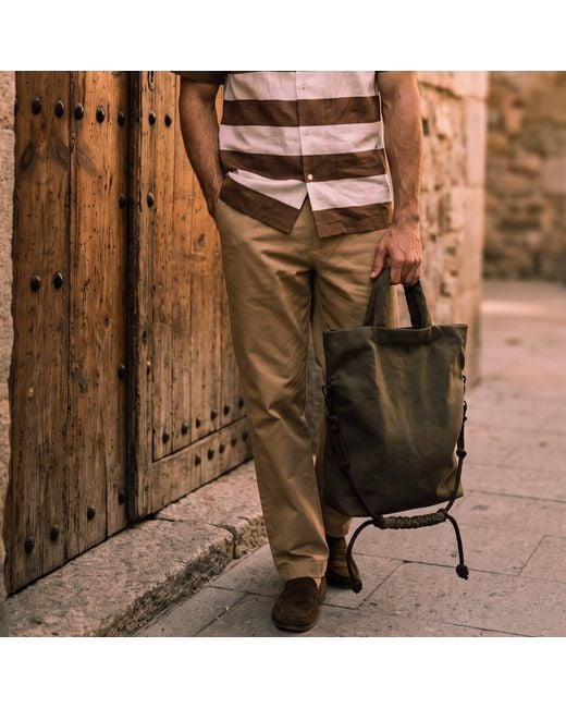C. Grassi Green The Wanderer Tote for men