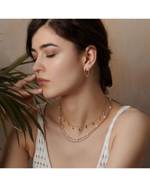 Janus Edinburgh Metallic Hennu Freshwater Pearls Vermeil Necklace